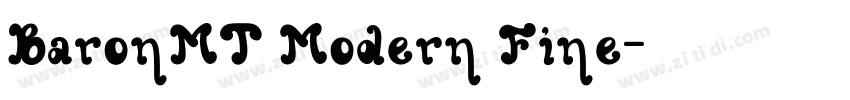 BaronMT Modern Fine字体转换